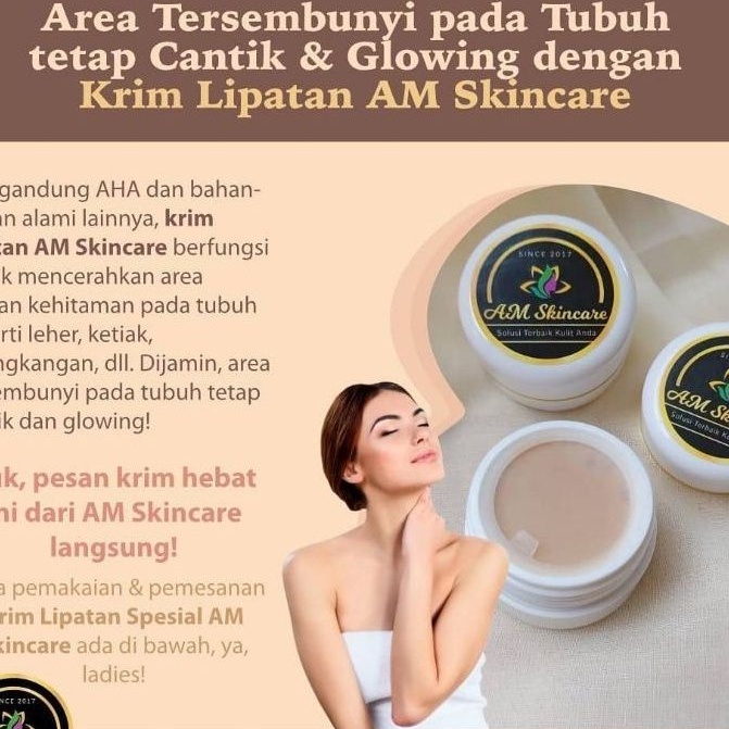 CREAM LIPATAN KETIAK SELANGKANGAN BY AMSKINCARE | CREAM PENCERAH LIPATAN | BOOSTER HB