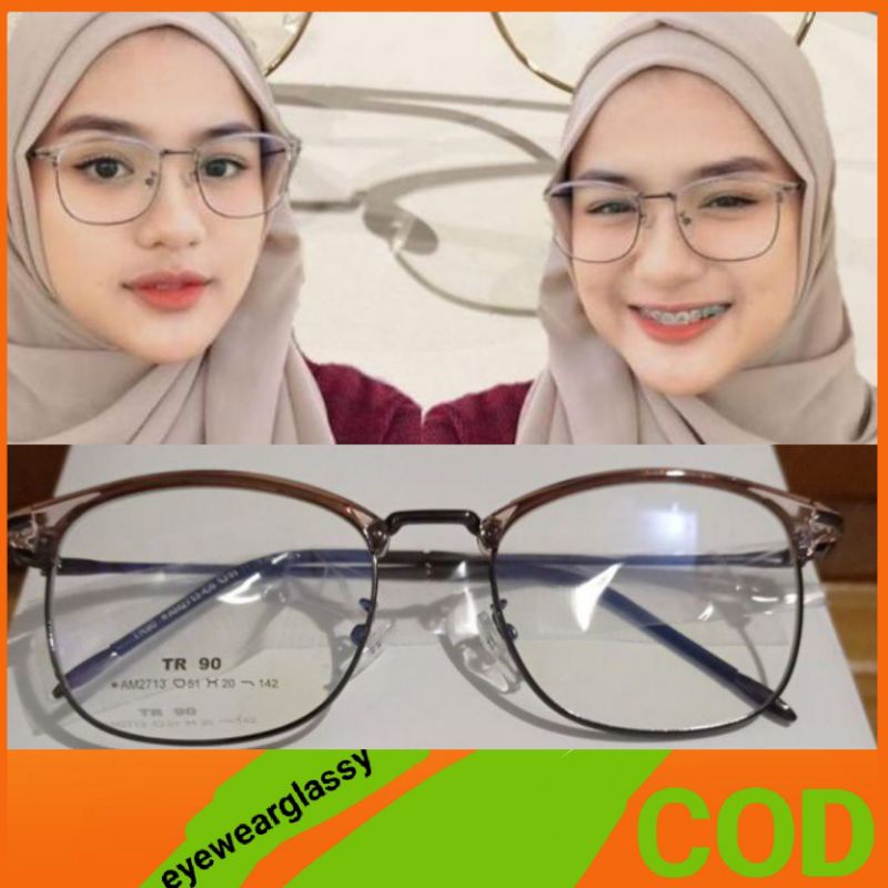 Kacamata Antiradiasi  Paket Frame+Lensa Minus Normal silinder 2713