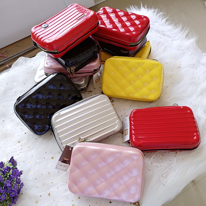 ready cod tas jelly wanita selempang import  tas koper mini murah rantai tasslingbag cewek diskon