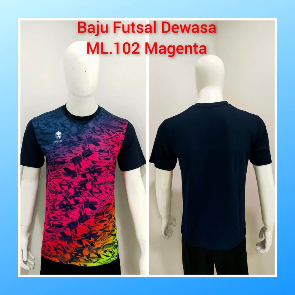 jersey futsal pria kaos sepak bola club baju atasan wanita dewasa t-shirt seragam custom jersy outfit klub olahraga gym kostum jogging jarsey soccer pakaian fitness oblong sports suit apparel ML102 magenta