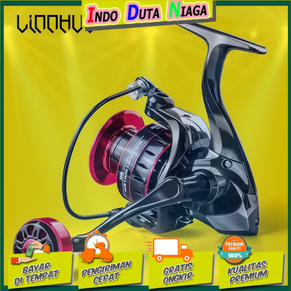 LINNHUE HK Series Reel Pancing Fishing Reel 5.2:1 Gear Ratio 8Kg