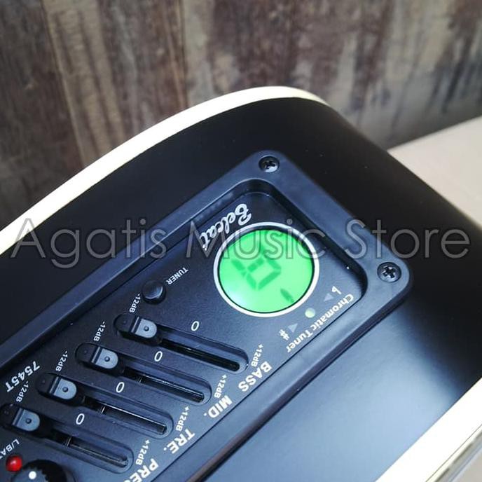 promo Gitar Akustik elektrik grand blackdoft eq7545T tuner diskon