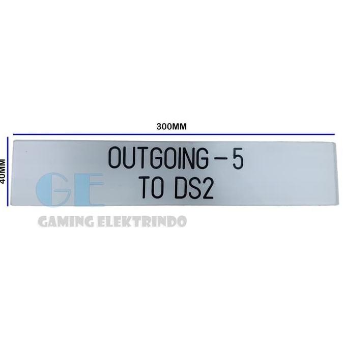 

Name Plate Panel W500Mm X H50Mm / Name Plate Acrylic