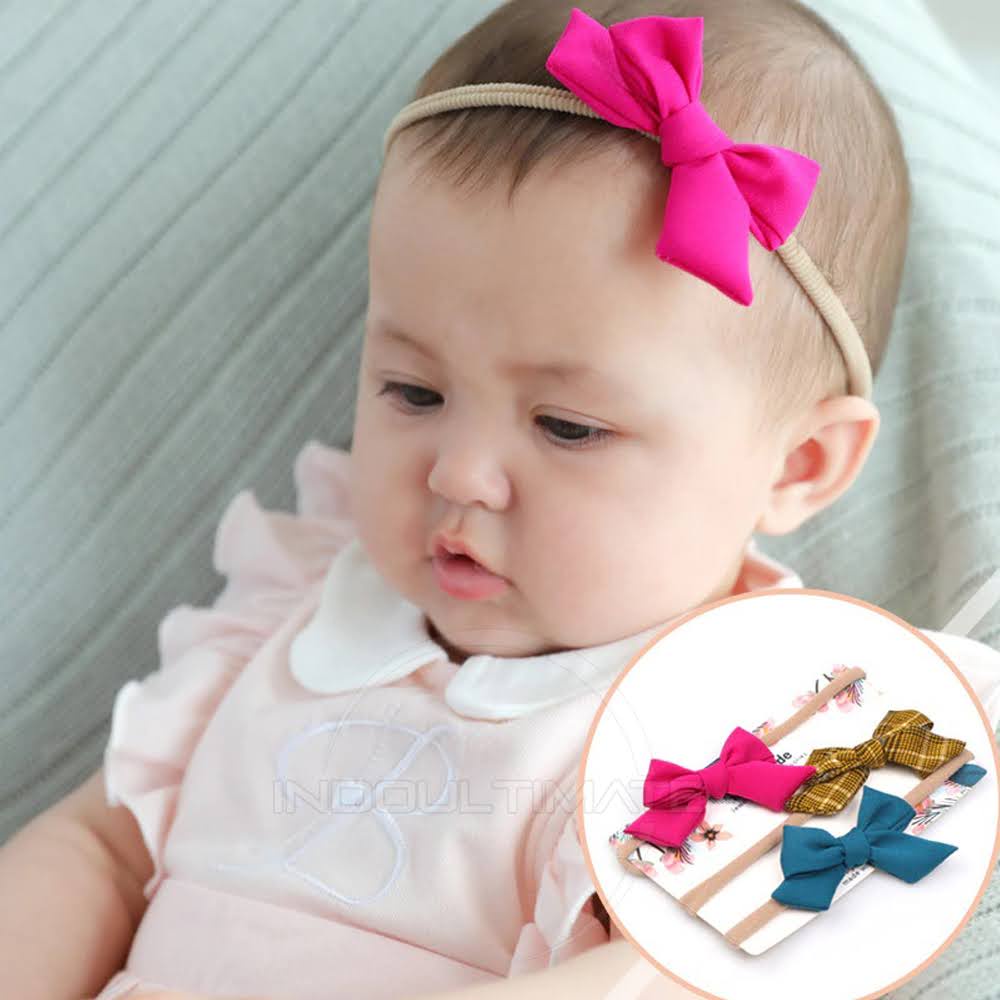 3in1 Hiasan Kepala Bayi TY-33 Pita Kepala Hiasan Rambut Pita Rambut Bayi Bando Anak Baby Headband