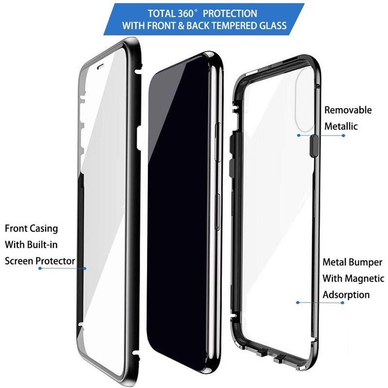 Iphone 12 12 Pro 12 Pro Max Magnetic Case Double Glass full protection