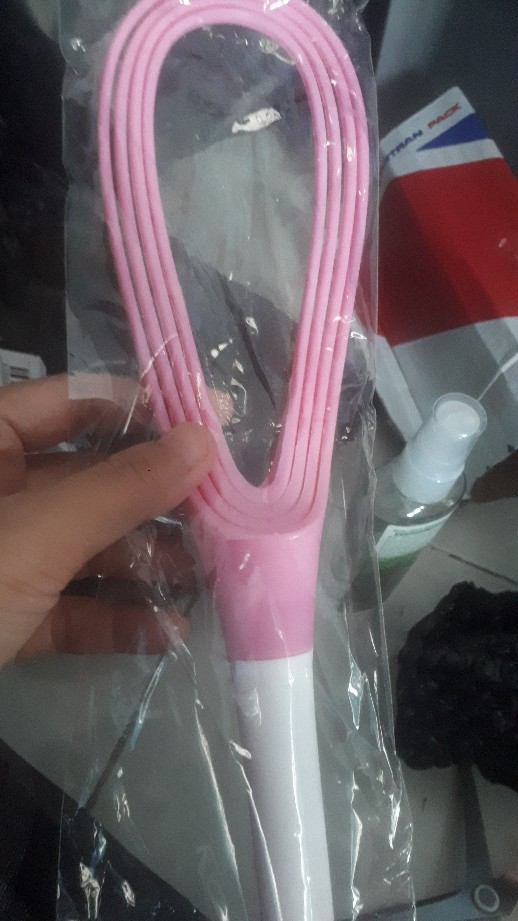 Pengocok Telur Manual Berputar Silikon Mixer Krim Telur Tangan Blender Masak Alat Dapur Alat Memasak