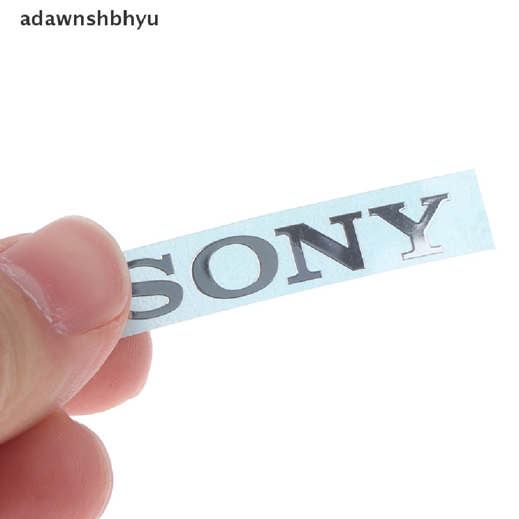 Adawnshbhyu Stiker Label Logo Silver Kamera Audio Handphone Komputer Logo Logam Untuk SONY