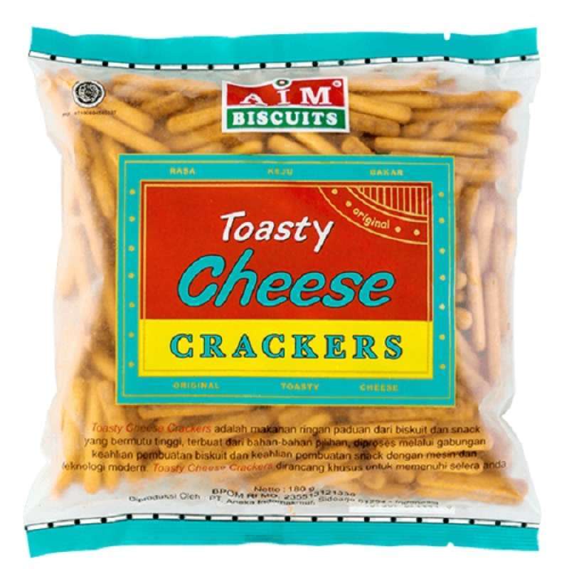 AIM Toasty Cheese Crackers 180gr