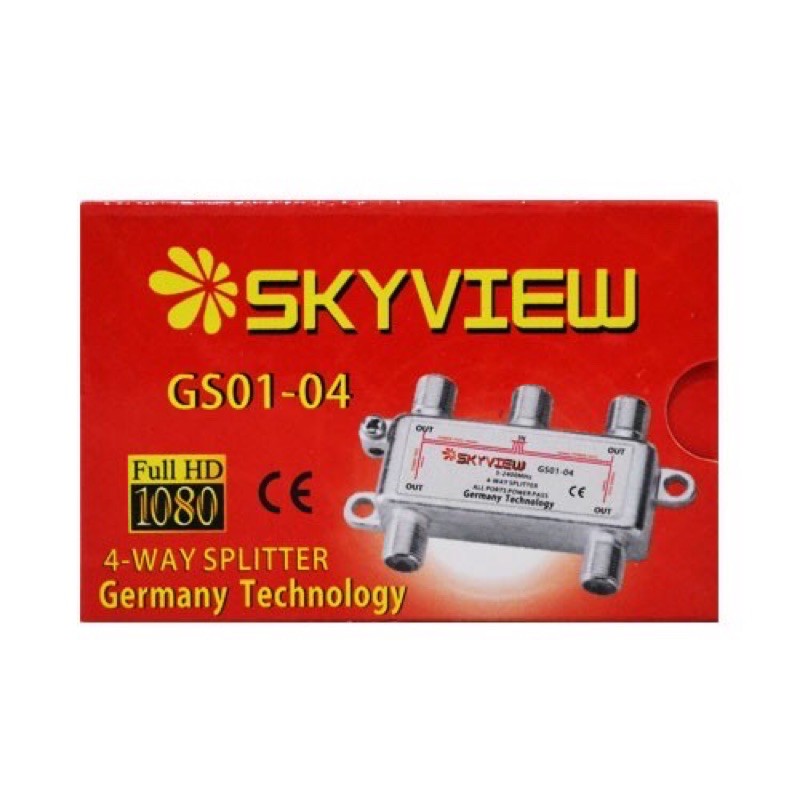 SPLITTER 4 WAY SKYWAY GS01-04 5-2400MHz TERMURAH