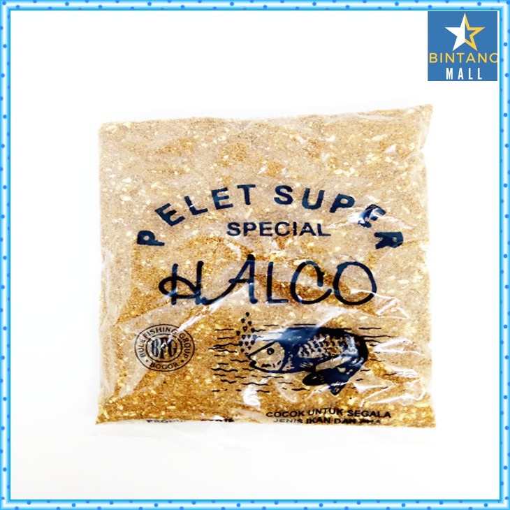 UMPAN IKAN PELEET SUPER  HALCO UMPAN MANCING IKAN AIR TAWAR SIAP PAKAI