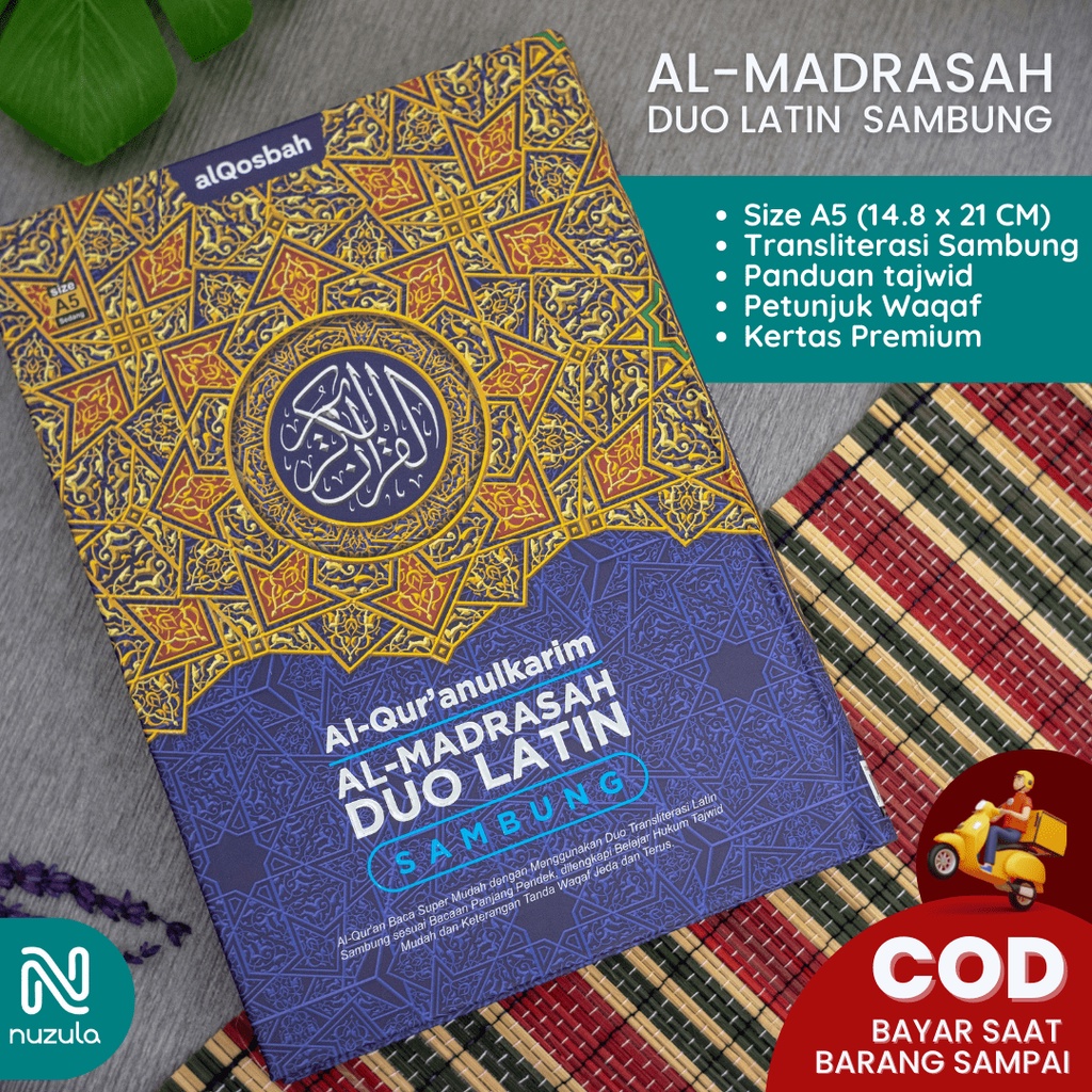 Jual Al Quran Al Madrasah Duo Latin Sambung A5 - Alquran Sedang Per ...