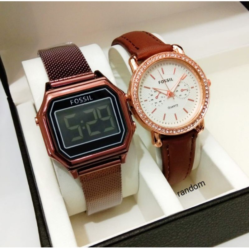 jam tangan terbaru FossiI digital free jam d.3,5cm. 160rb