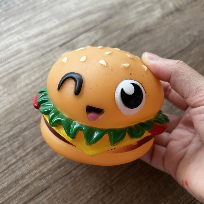 Rubber HAMBURGER Squeaky TOY