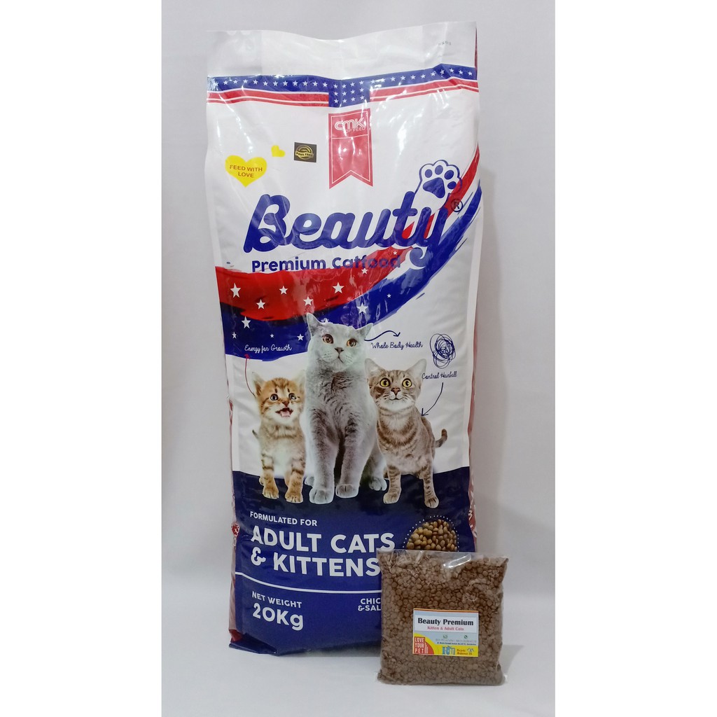 Makanan Kucing Dewasa Kitten Cat Food Beauty Repack 400gr