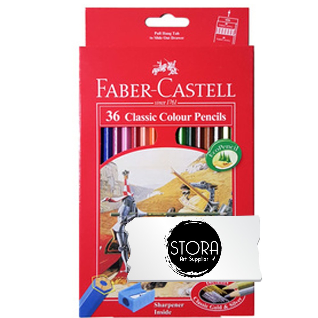 

FABER CASTELL CLASSIC COLOUR PENCILS 36 / PENSIL WARNA KLASIK