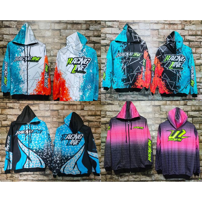 Jaket Racing Line Printing