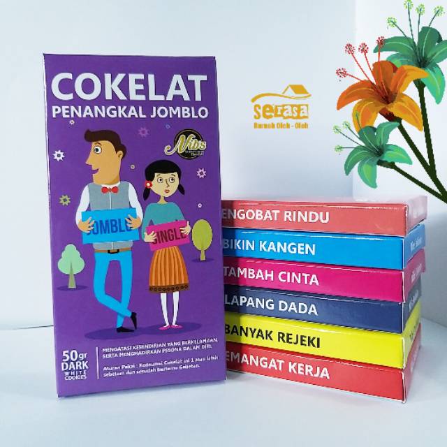 

Cokelat Kekinian 50gr Penangkal Jomblo