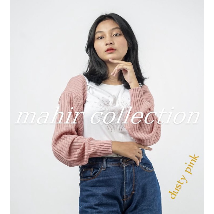 TERBARU!!!CARDIGAN/BOLERO/LIAM/OPERSIZE-dusty pink