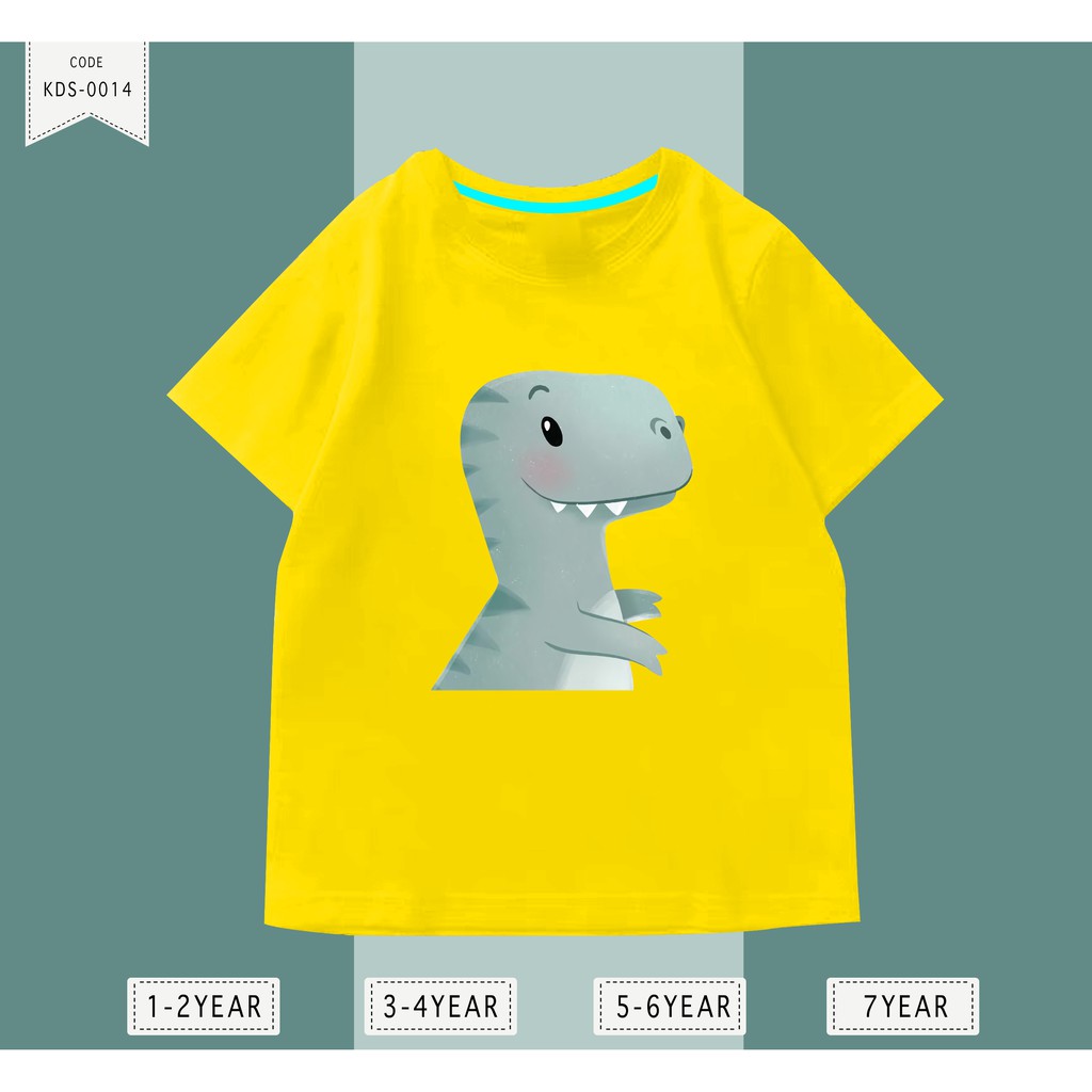 Baju Anak Dinosaurs / Kaos Distro DTF Anak Laki Laki dan Perempuan / Unisex / Motif Kartun
