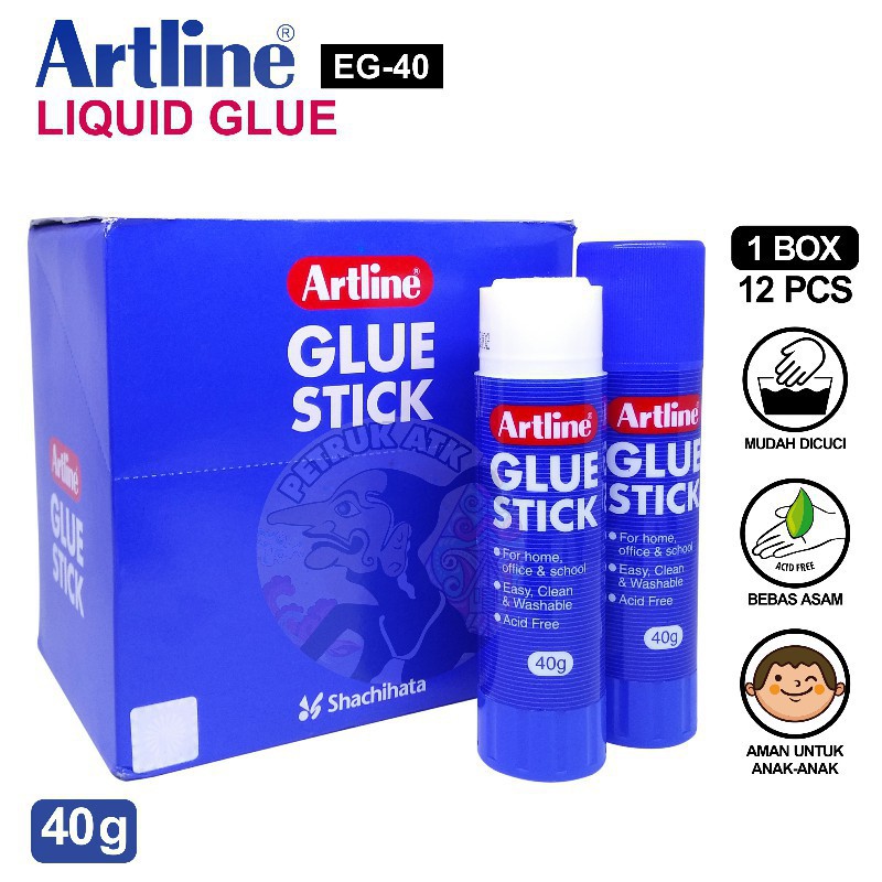

Artline Lem kertas / Glue stick 40 gr Lem stik batang serbaguna lem EG-40