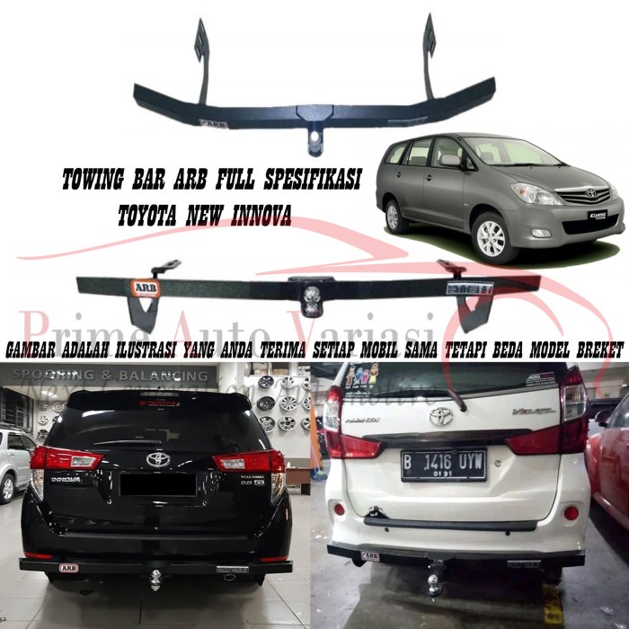 TOWING BAR ARB BESI BUMPER BELAKANG TOWING BAR - NEW INNOVA