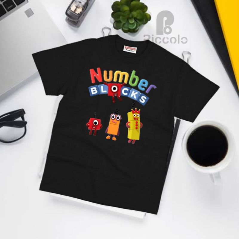 BAJU KAOS ANAK NUMBER BLOCKS NUMBER BLOCK LENGAN PENDEK