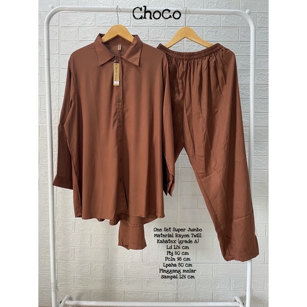 BEST SELLER One Set Super Jumbo Polos LD 120,LD 126,LD 130-Choco Ld 126