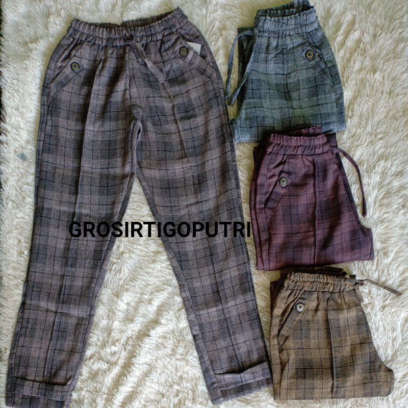 CELANA BAGGY PANTS PLANEL ANAK TANGGUNG=9--11 THN