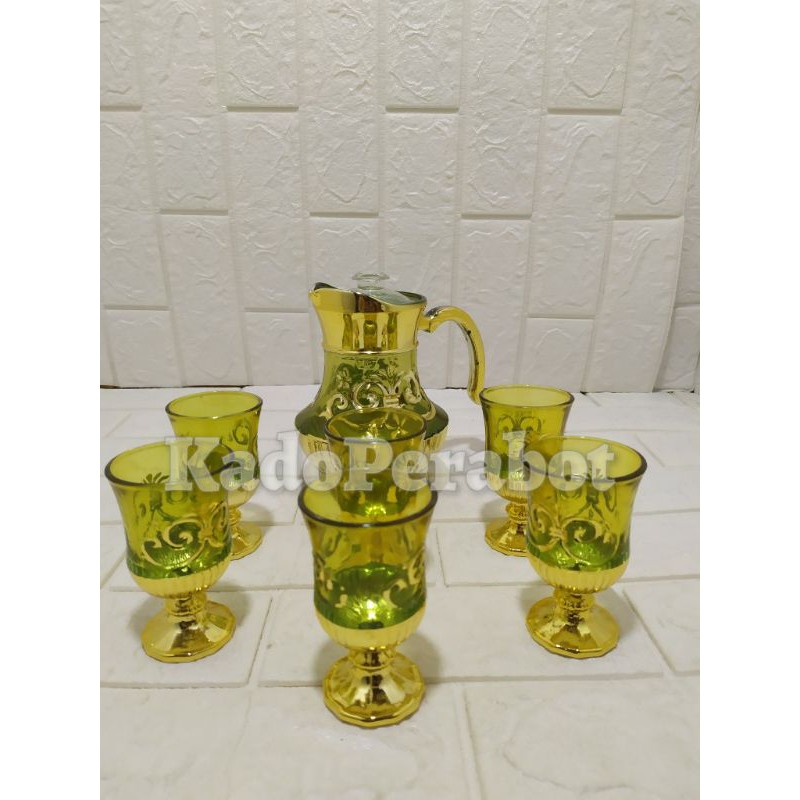 Teko set eskan 7 pcs - teko unik- teko arab - teko motif klasik