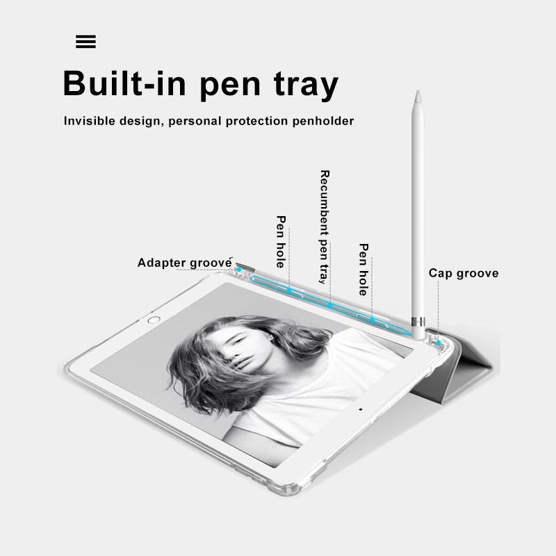 Case Redmi Pad SE 11 inch Xiaomi Pad 7 / 7pro 11.2 Redmi Pad 10.61&quot; Flip Soft Case Xiaomi Pad 5/5pro Transparent TPU Case with Pen Holder