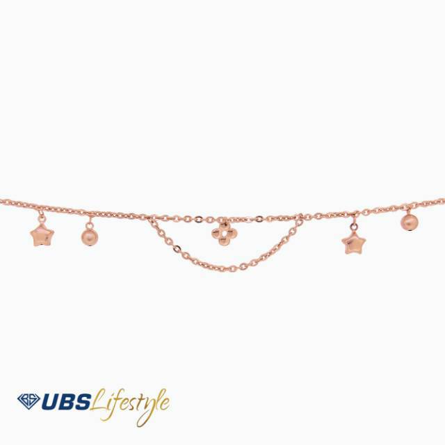 Gelang Tangan Bintang UBS Rose Gold 750