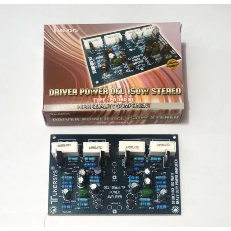 Kit Driver 150W OCL Power Amplifier Stereo Tunersys PD 150 ST