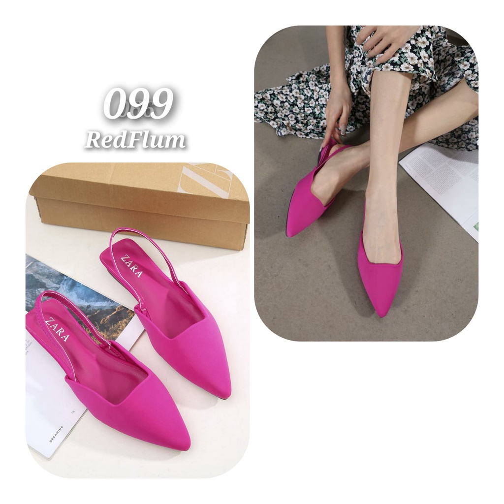 BEST SELLER !!!  SANDAL WANITA IMPORT KAIN SOFT FLAT ZR 099