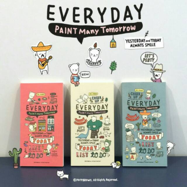 

Buku catatan/buku harian/paint many tomorrow everyday diary