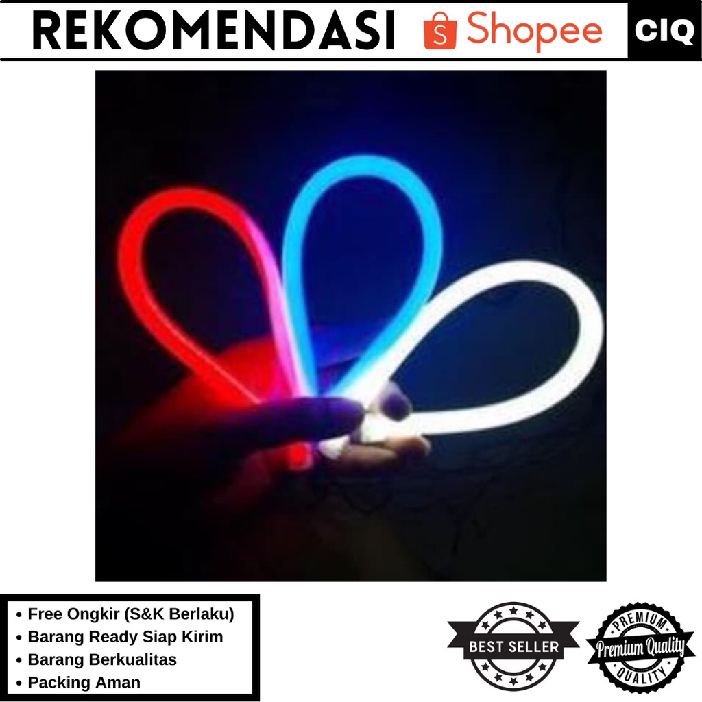 (2 pcs) LED Alis Neon Panjang 30 cm DRL Flexible/Fleksibel Lampu LED Variasi Motor dan Mobil - LED Alis Motor Murah / LED Alis Motor Beat / LED Alis Motor Beat Jupiter / LED Alis Motor Vario / LED Alis Motor NMAX