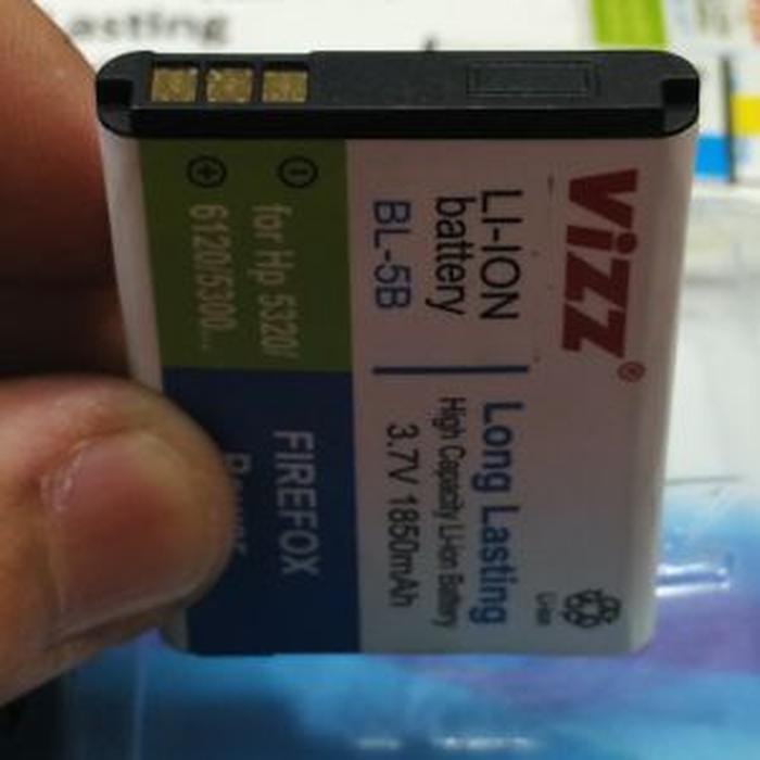 Baterai vizz nokia BL-5B BL5B BL 5B battery battle double power vizz