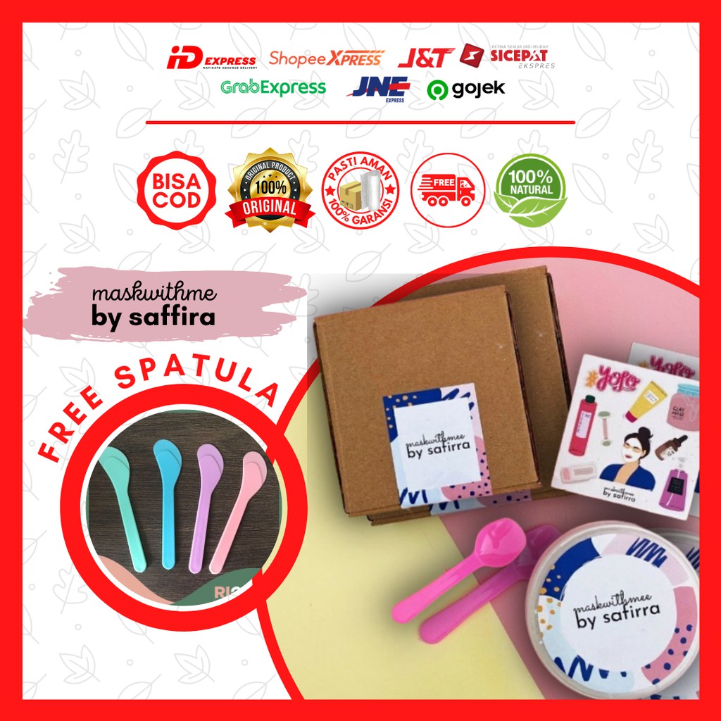 MASKWITHMEE  BY SAFIRA MASKER ORGANIK READY STOCK MASKWITHMEE - MINERAL MASK BY SAFIRRA (pelunasan)