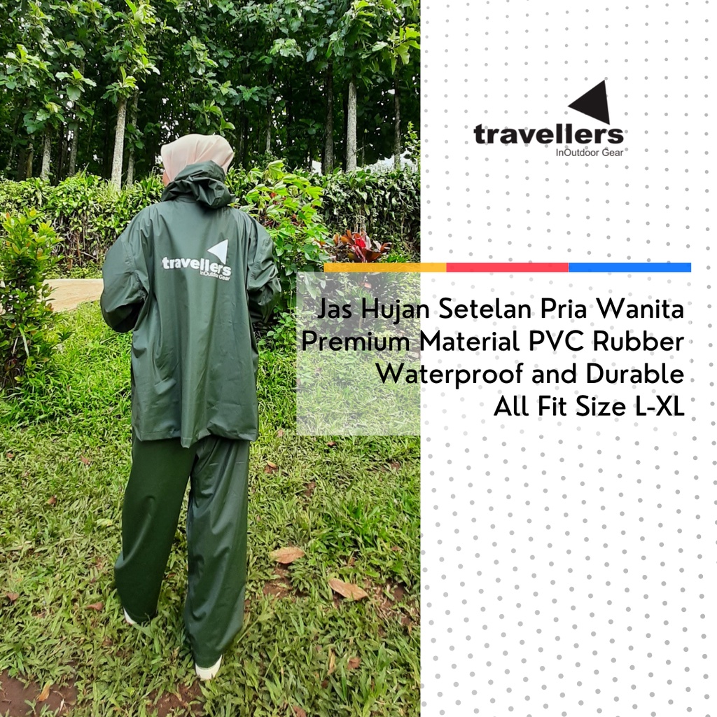 Jas Hujan Travellers / Mantel Hujan / jashujan / jas hujan raincoat / mantel wanita / mantel elmondo / raincoat outdoor / jas hujan masela / mantel...
