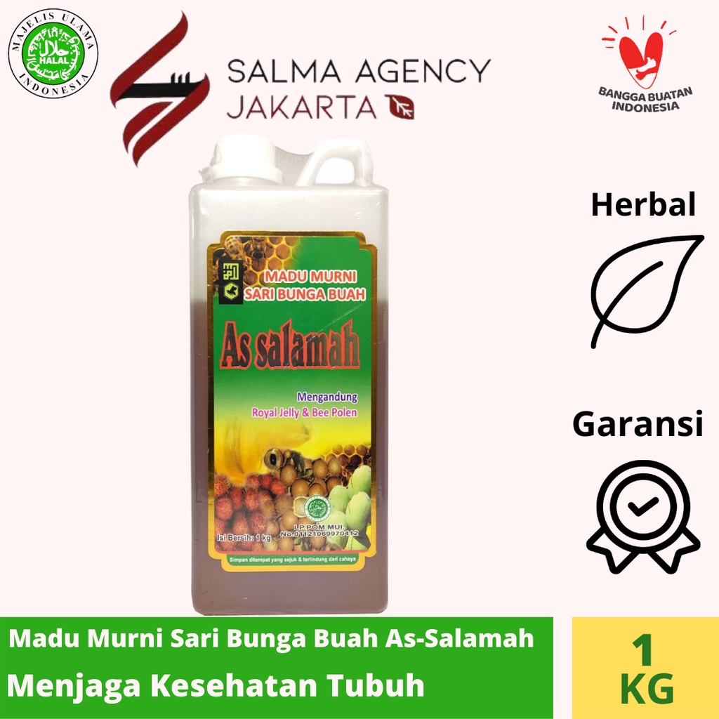 

Madu Murni Sari Bunga Buah Assalamah 1kg - Meningkatkan daya tahan tubuh