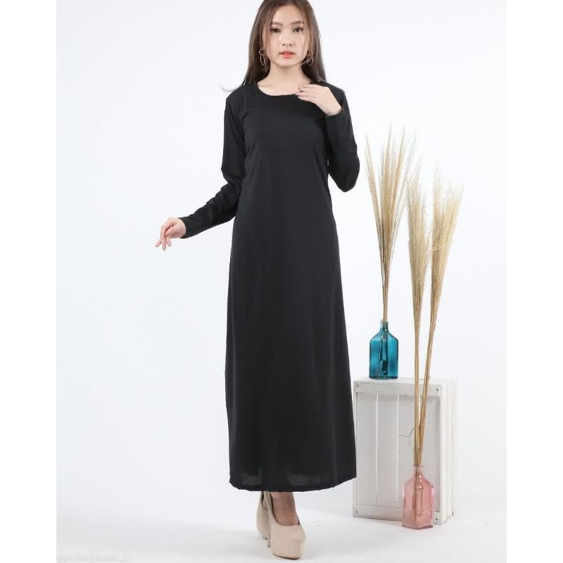 FC- DRESS INNER LENGAN PANJANG NEW || DALEMAN MUSLIMAH KEKINIAN