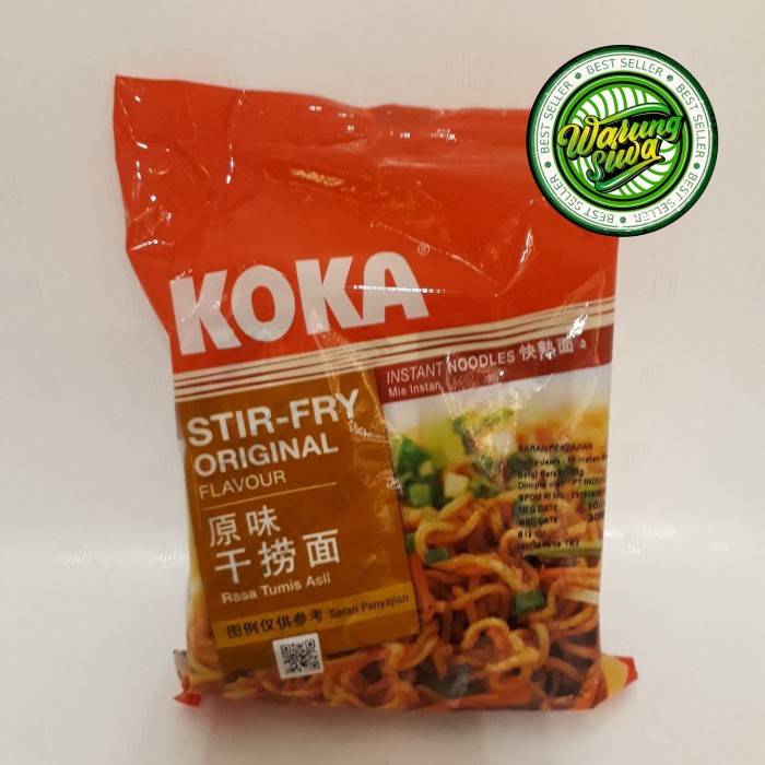 

mie instan koka no msg stir fry original singapore 85 gram