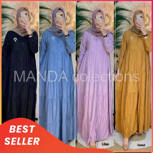 GAMIS RAYON PREMIUM BUSUI LD 110 PB 140 TEBAL DAN ADEM TERBEST SELLER/AZRAF