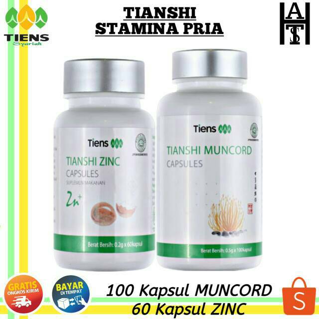 Tiens Penambah Stamina Kesuburan Pria & Wanita 1 Botol Zinc 1 Botol Muncord