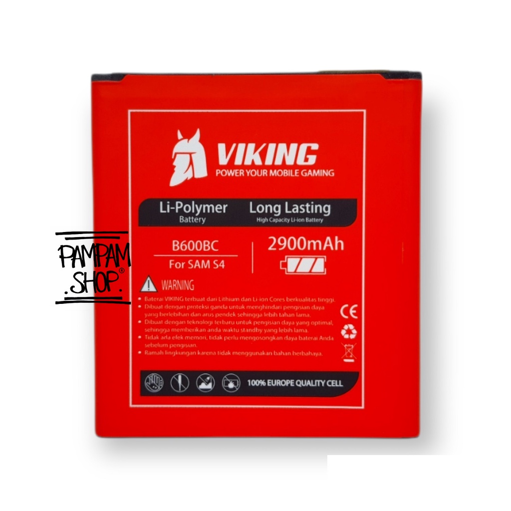 Baterai VIKING Double Power Original Samsung Galaxy S4 I9500 Batre Batrai Battery SEIN Ori Handphone B600BC B600BE B600BU