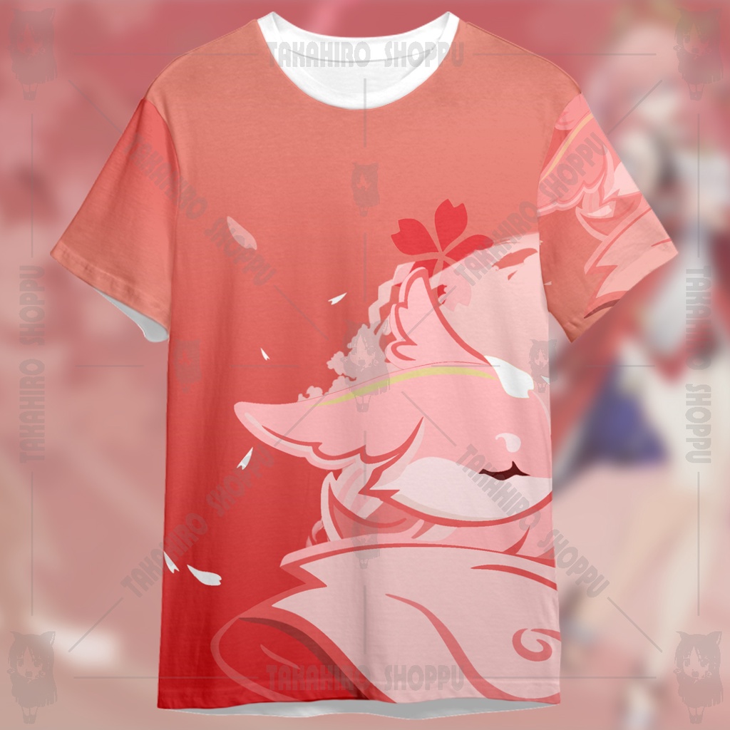 Baju Kaos Full Print GENSHIN YAE MIKO