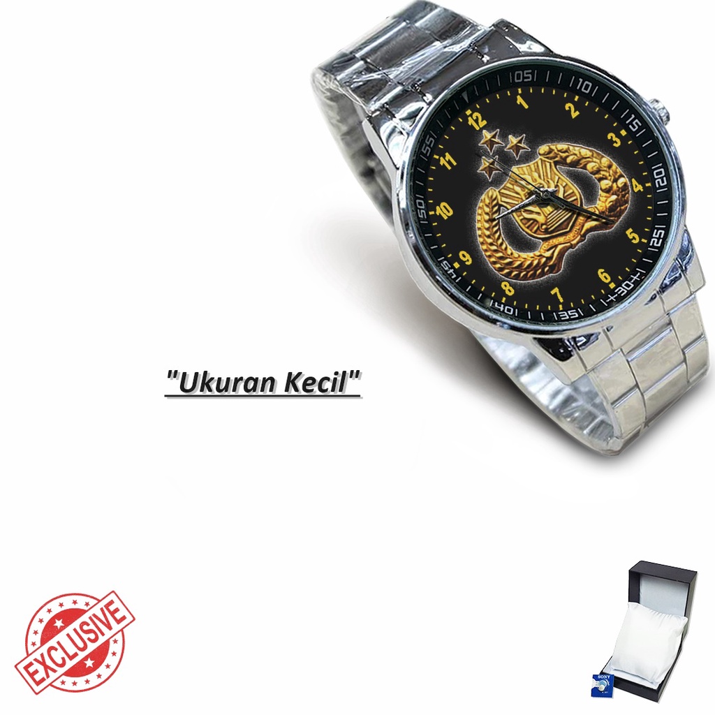 Jam Tangan Rantai Couple POLRI - 02 (Keren)