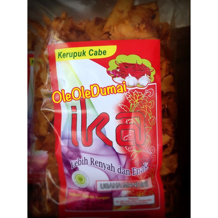 

NEW Kerupuk Cabe IKA Dumai (Keripik Pedas Dumai)