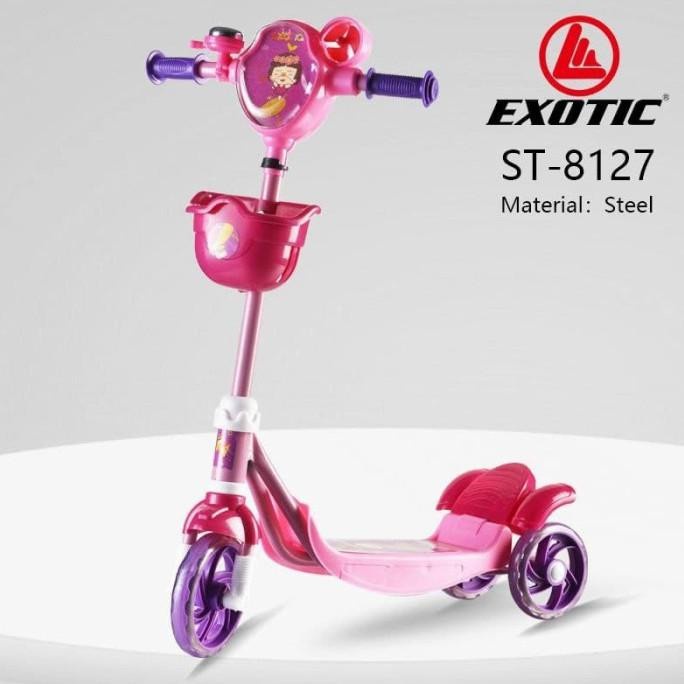 Scooter Skuter Anak Otoped Exotic ST8127 Roda 3 Bisa di Lipat By Pacific-2
