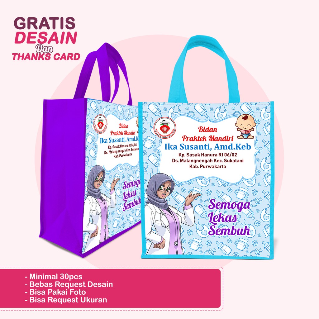 

Goodie Bag / Tas Souvenir - Gratis Desain dan Thanks Card