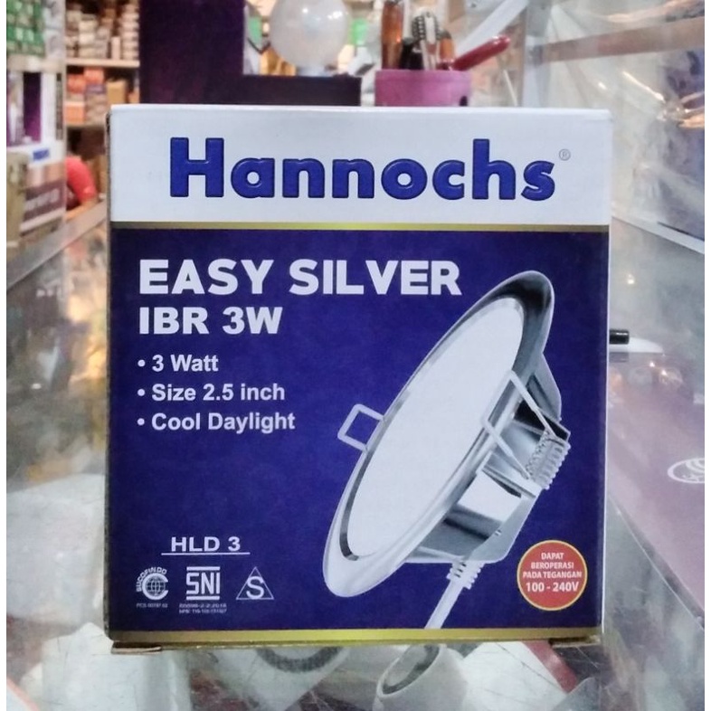 Hannoch IB Downlight 3 Watt, 5 Watt, 9 Watt Putih (6500K)